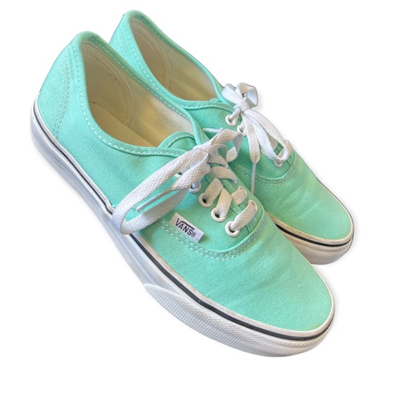 Vans Shoes - Vans Mint Green Unisex Canvas Low Top Skate Shoes Sneakers, Women’s 8 Men’s 6.5